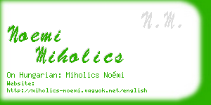 noemi miholics business card